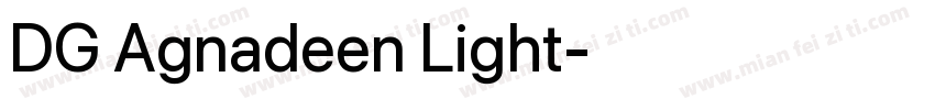 DG Agnadeen Light字体转换